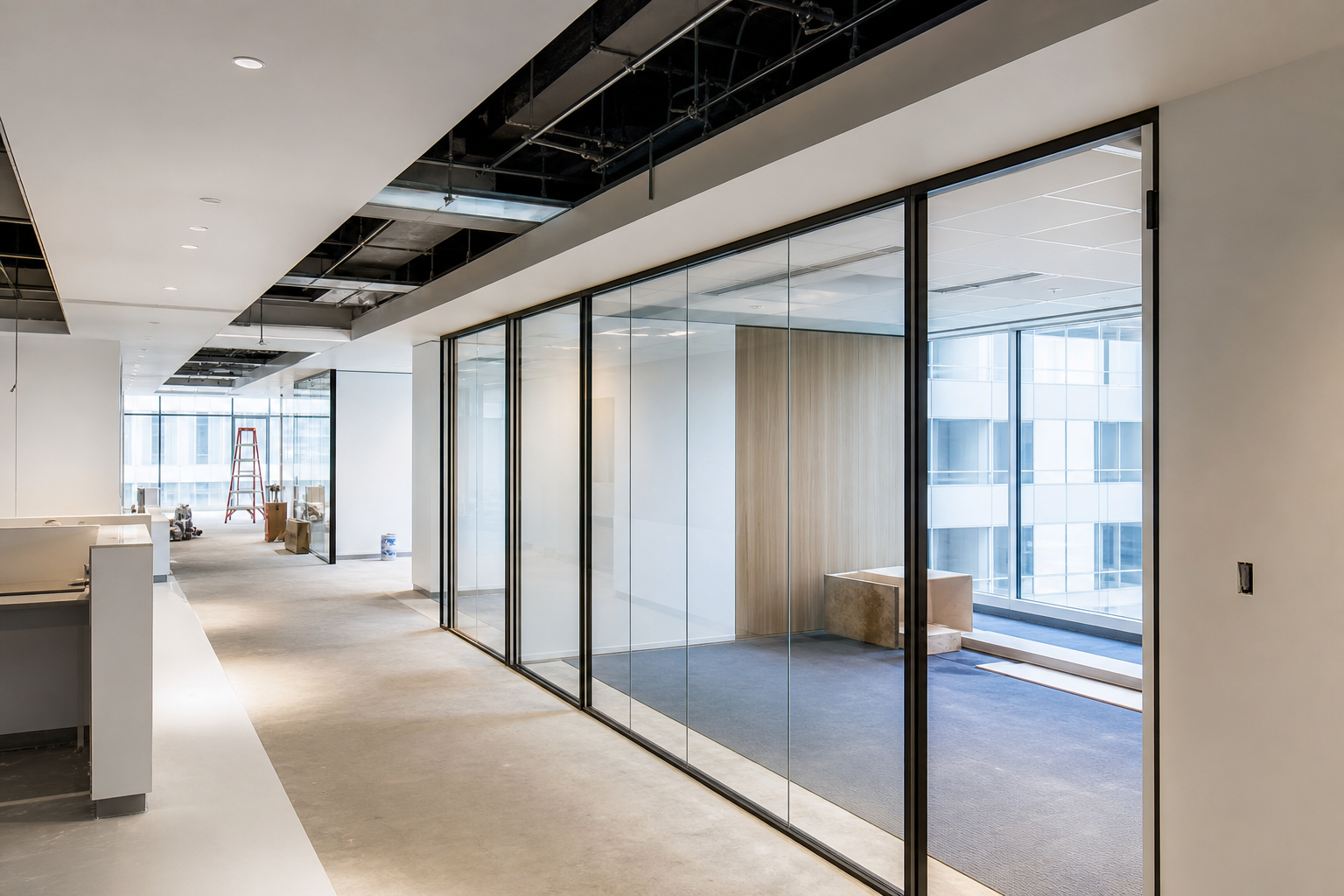 Commercial fit-out progress