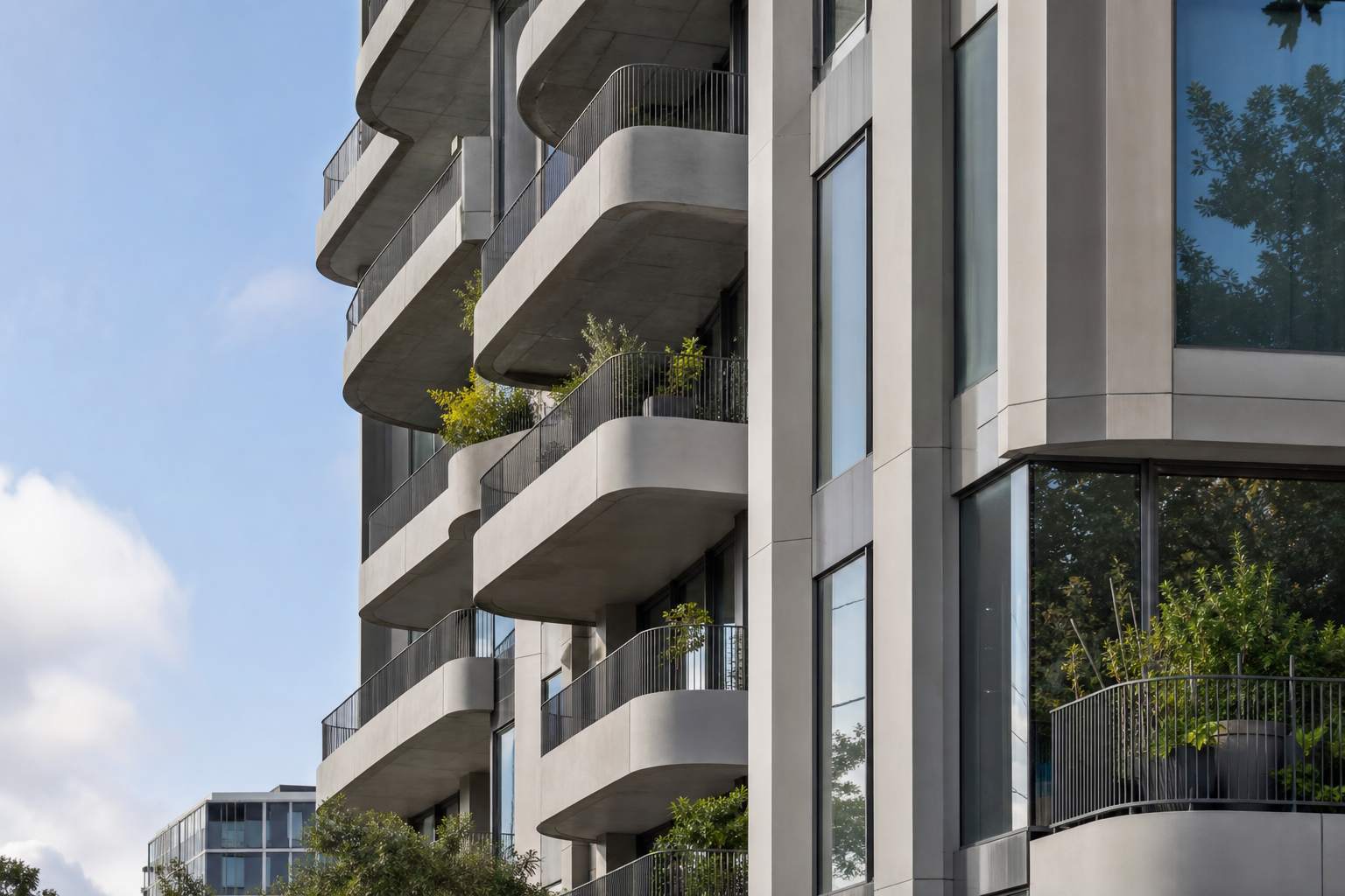 Apartment building facade Melbourne