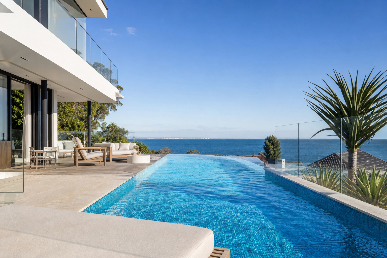 Brighton pool and terrace