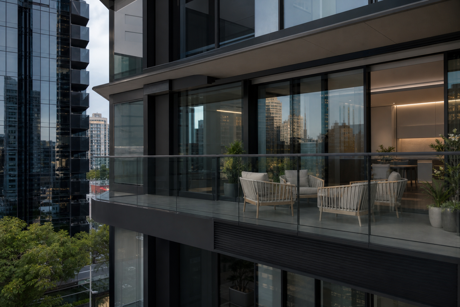 Southbank apartment facade