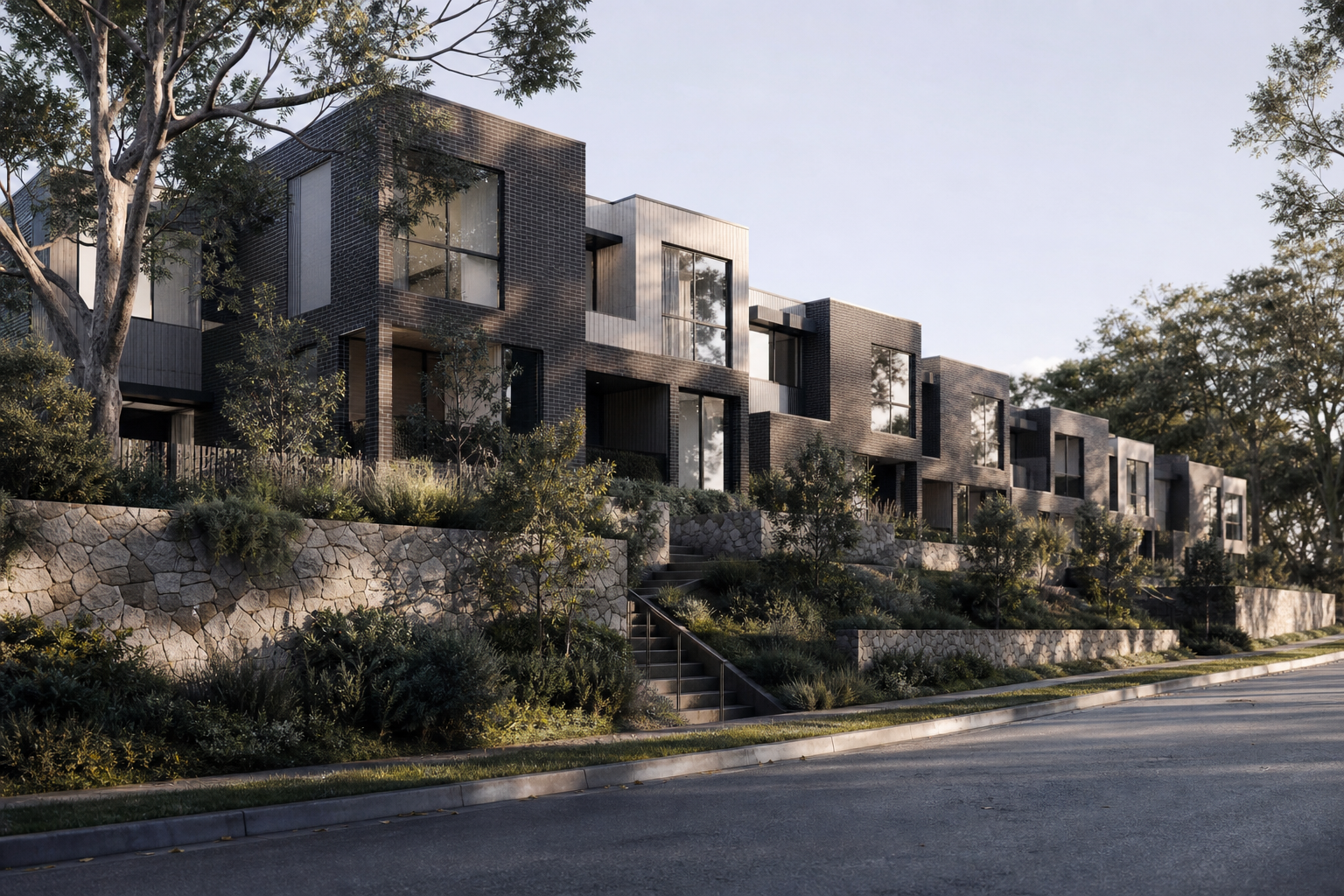 Yarra Bend townhouse exterior